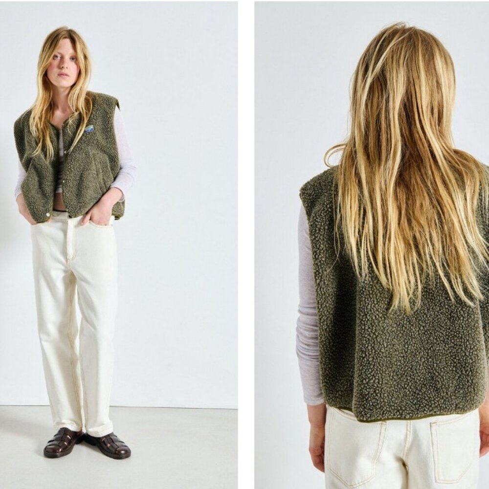 American Vintage Olive Green hoktown vest - Picture 3 of 7